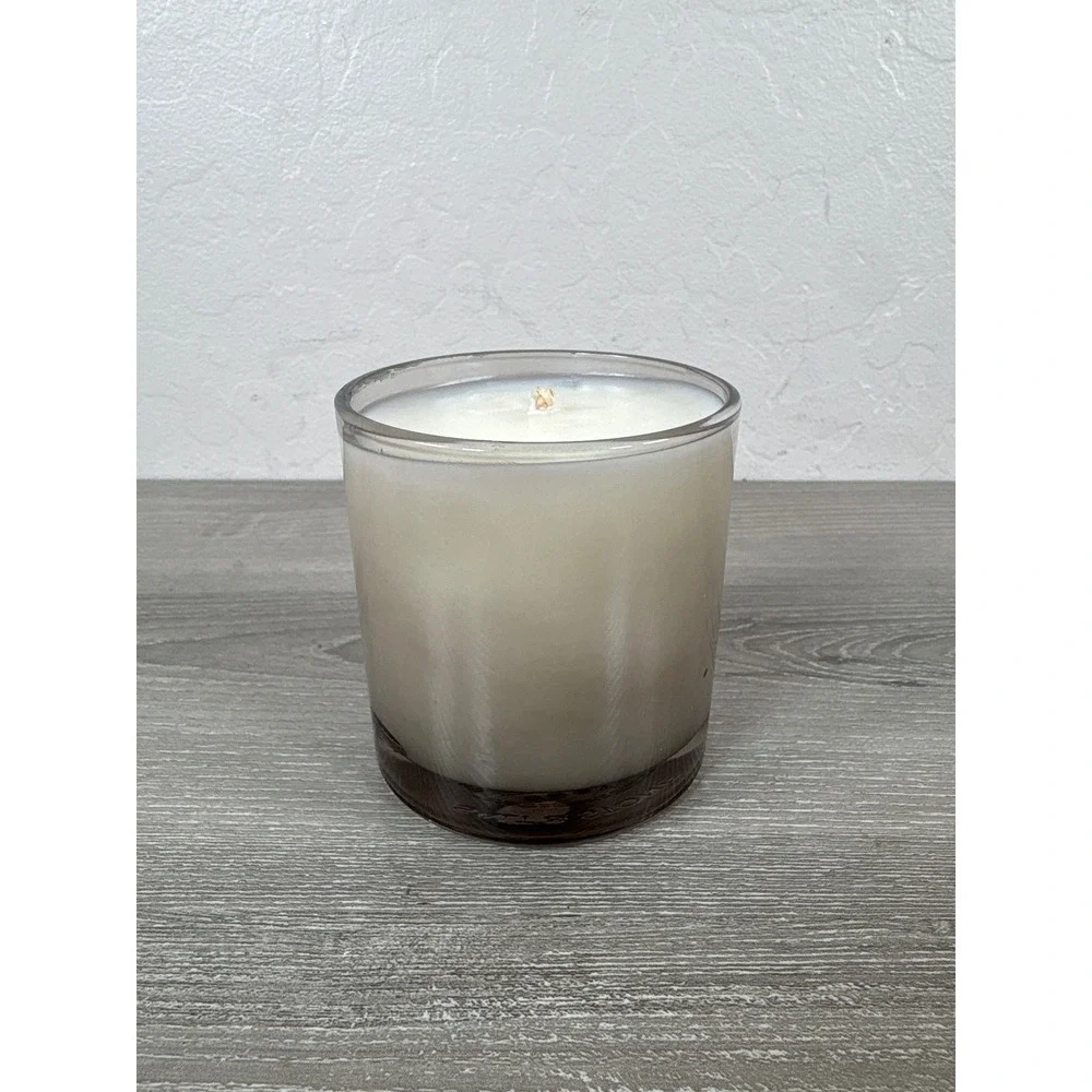 Salt & Stone Santal & Vetiver Scented Candle 8.5 oz Smoky Glass Vessel